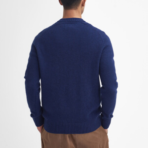 Barbour Grangetown Inky Blue Crew Neck Jumper